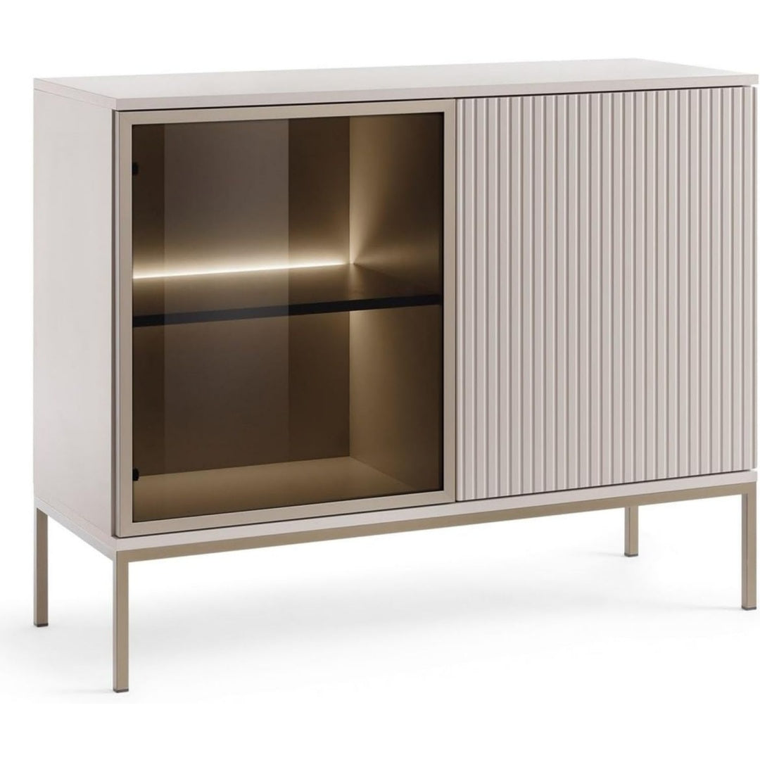 Sideboard mit LED Beleuchtung und Glastueren
