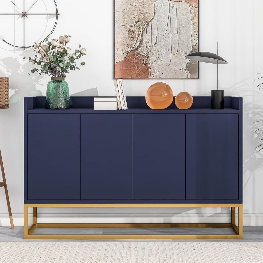 Sideboard in Blau mit 4 Tueren