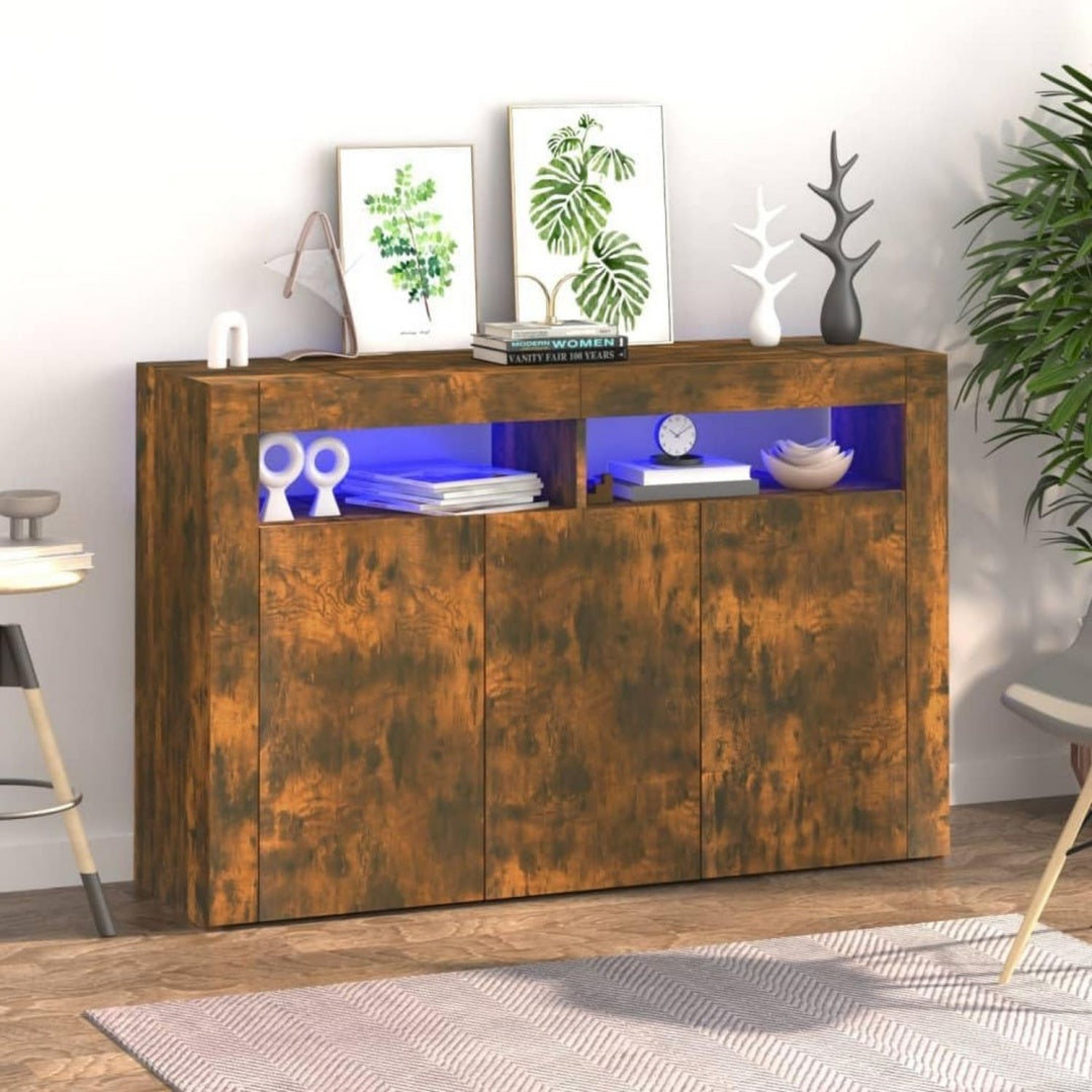 Sideboard mit den Massen 115.5 x 30 x 75 cm in Eichenbraun