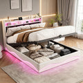 Bettgestell mit den Massen 160 x 200 cm in Beige