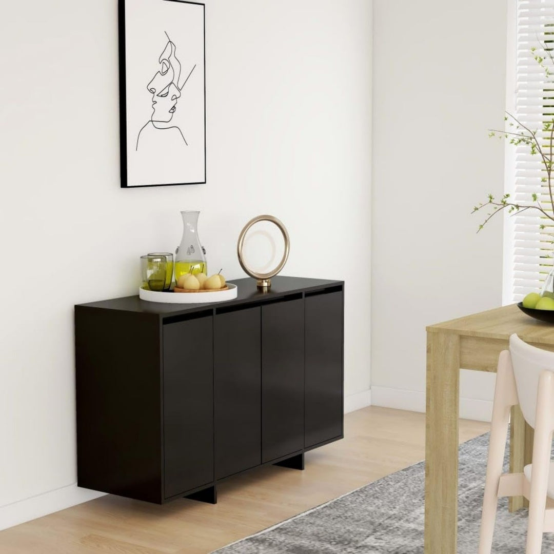Sideboard mit den Massen 120 x 41 x 75 cm in Schwarz