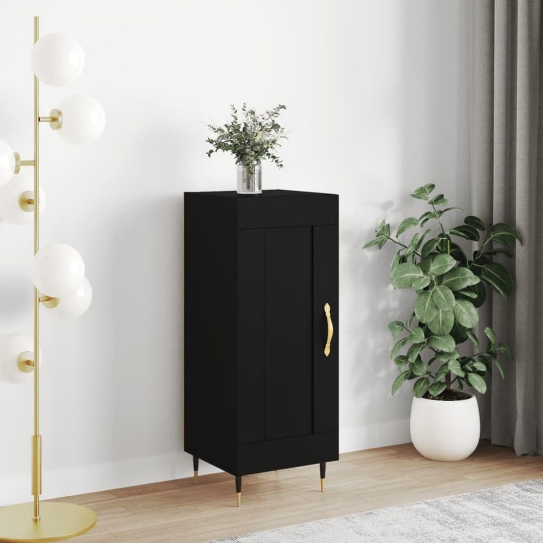 Sideboard mit den Massen 34.5 x 34 x 90 cm in Schwarz aus Holzwerkstoff