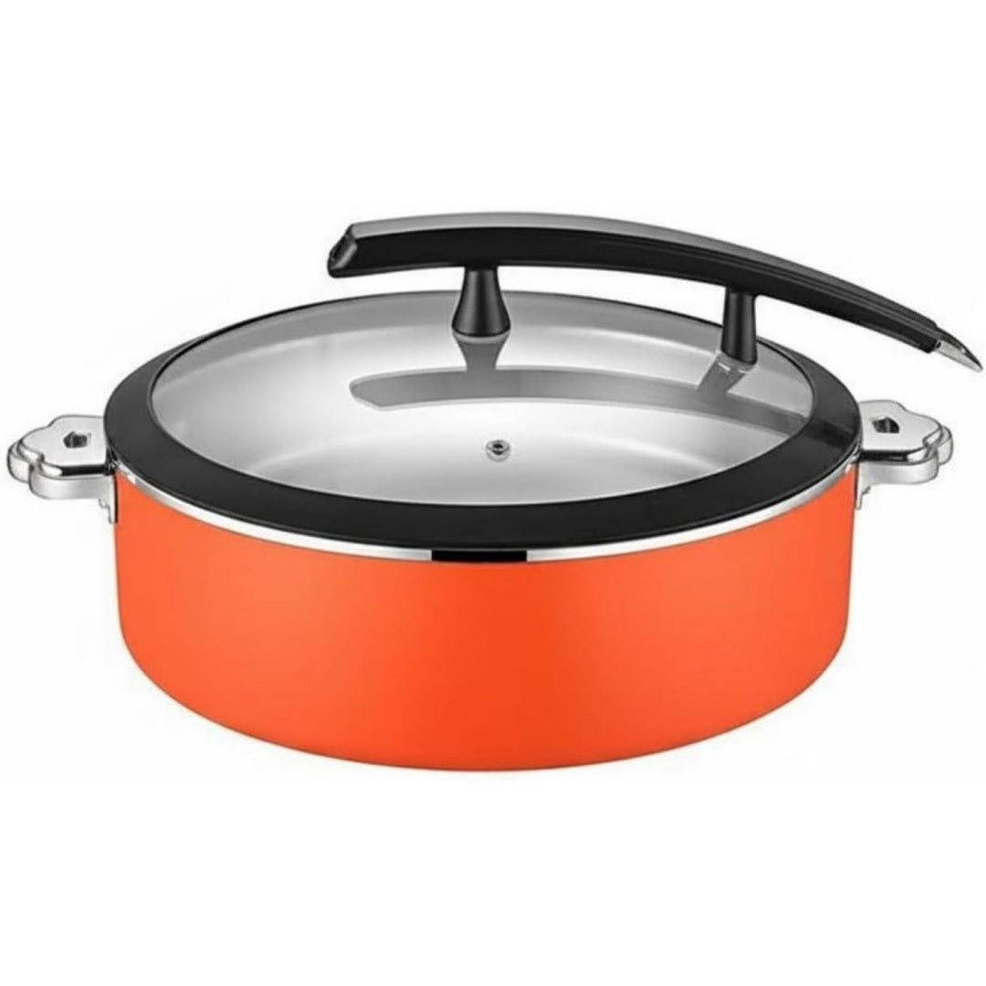 Speisenwaermer in Orange