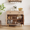 Sideboard mit verstellbaren Ablagen, Schubladen und offenen Ablagen