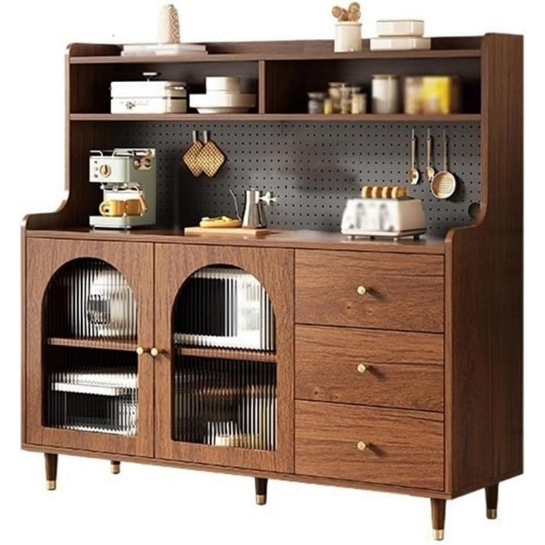 Sideboard aus Glas in Braun
