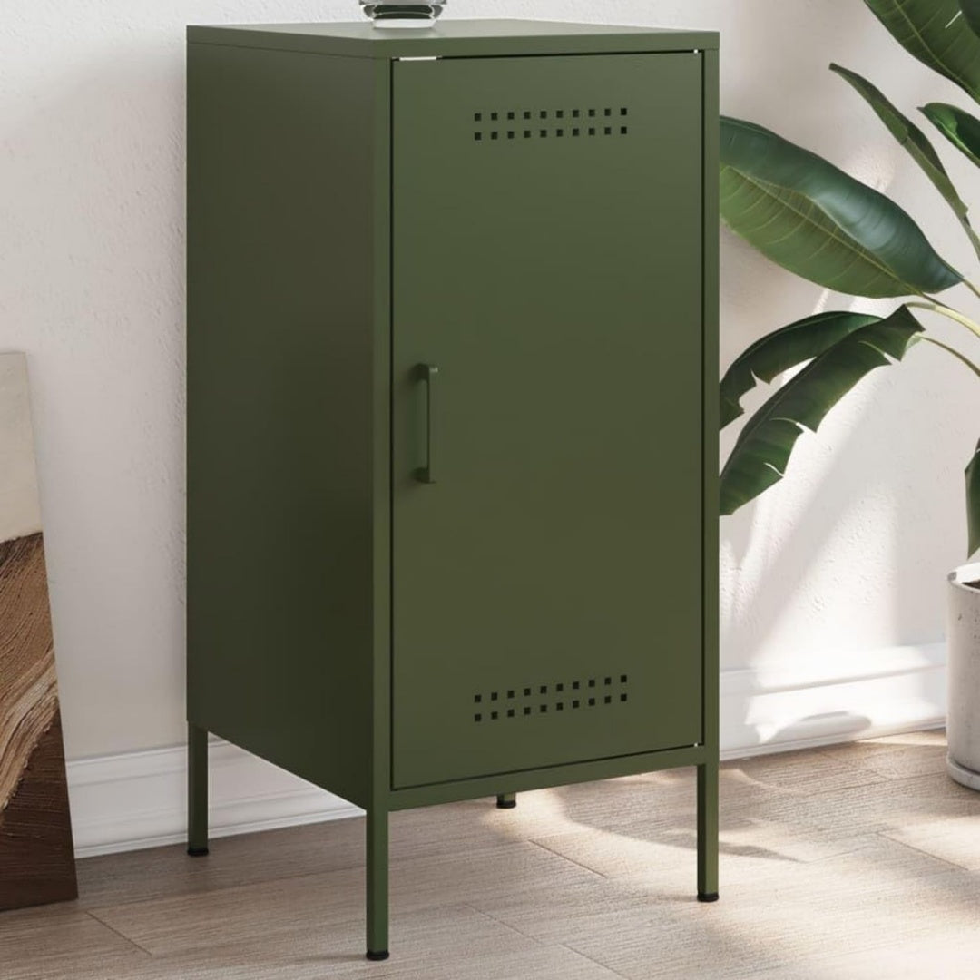 Das Sideboard misst 36 x 39 x 79 cm in Gruen
