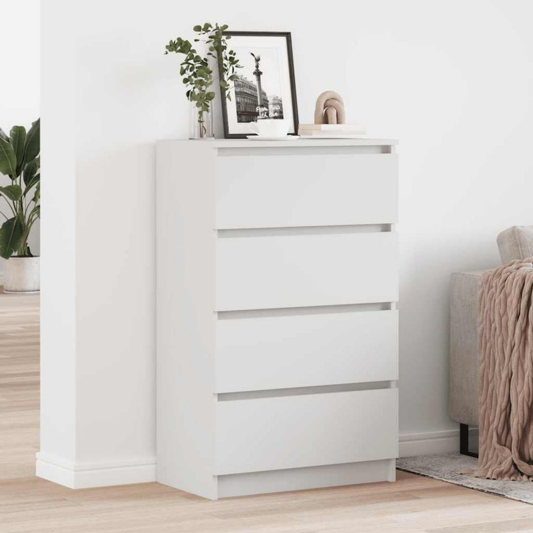 Das Sideboard misst 60 x 35 x 98.5 cm in Weiss
