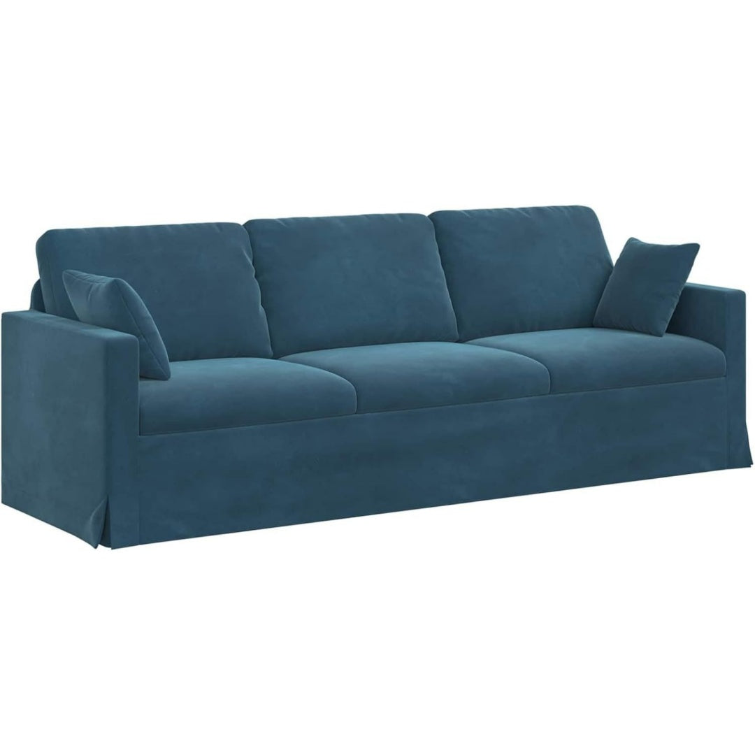 Sofa mit Armlehnen und Kunststofffuessen