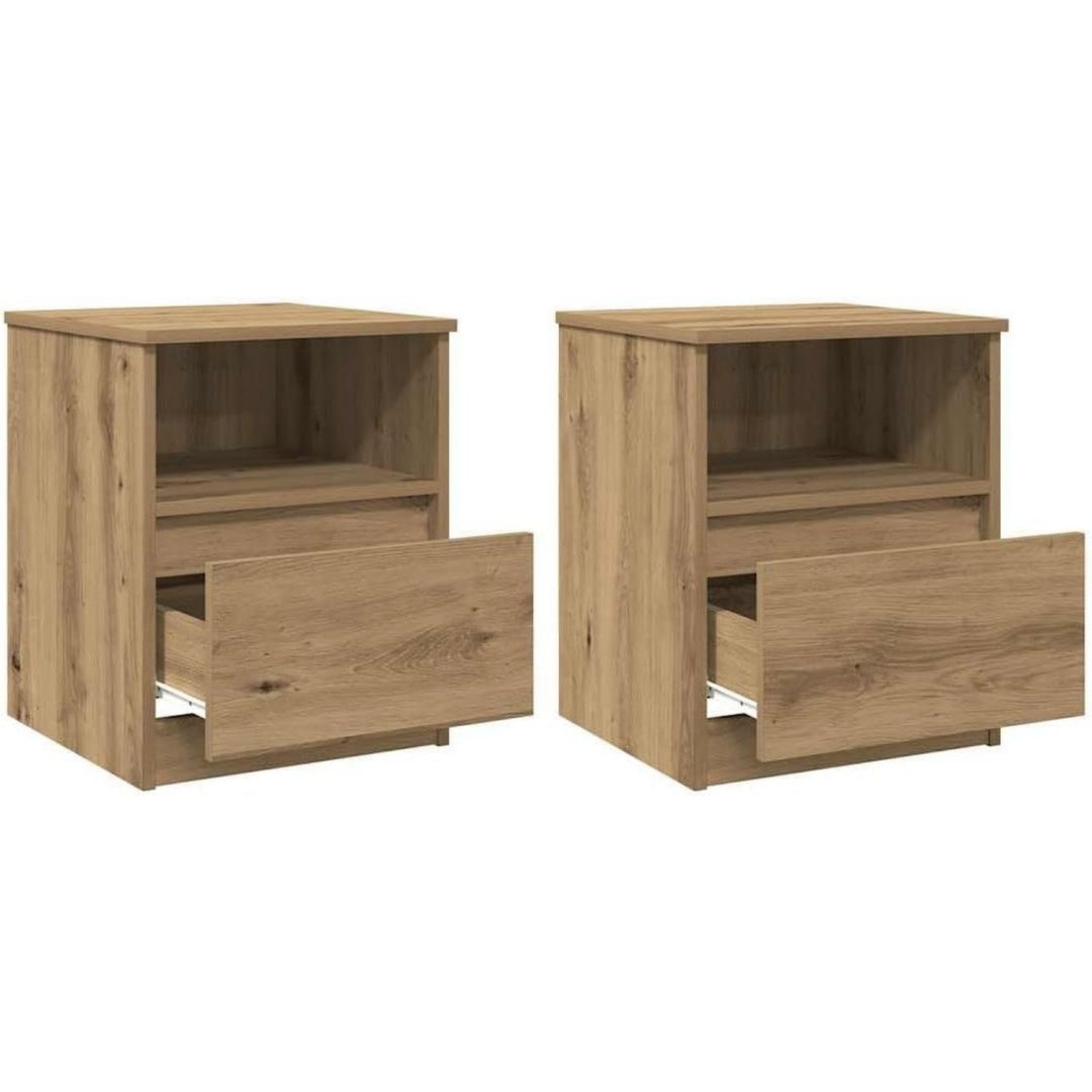 Nachttisch aus Holzwerkstoff im 2er Set