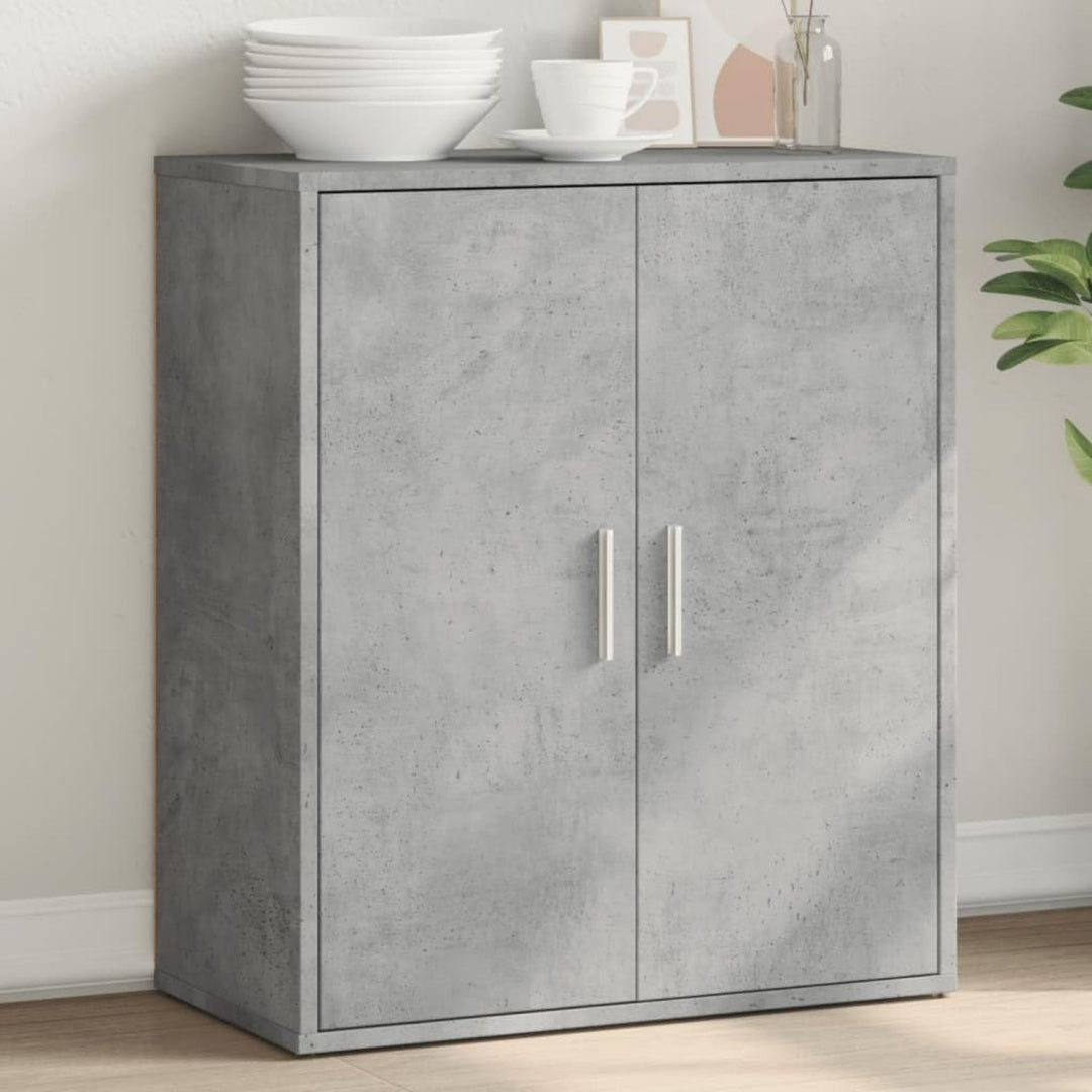 Sideboard mit den Massen 60 x 31 x 70 cm in Betongrau aus Holzwerkstoff
