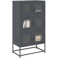 Hochschrank mit den Massen 68 x 39 x 123 cm in Anthrazit